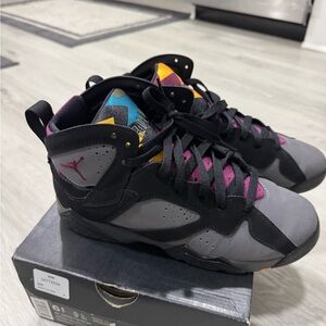 Air Jordan Retro 7 Sneakers - Black and Gray